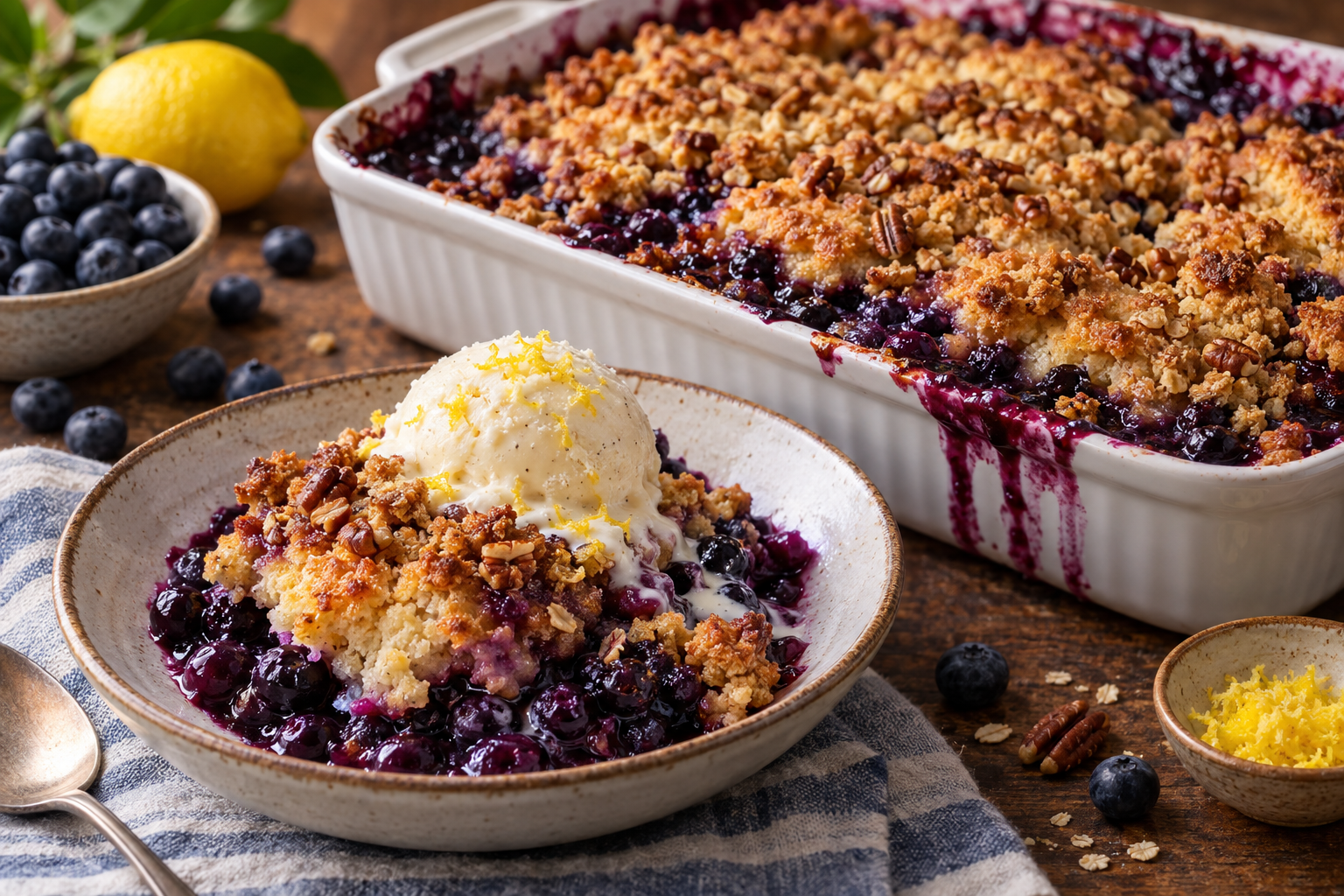 Scott’s Gum-Free Blueberry Crumble Cobbler
