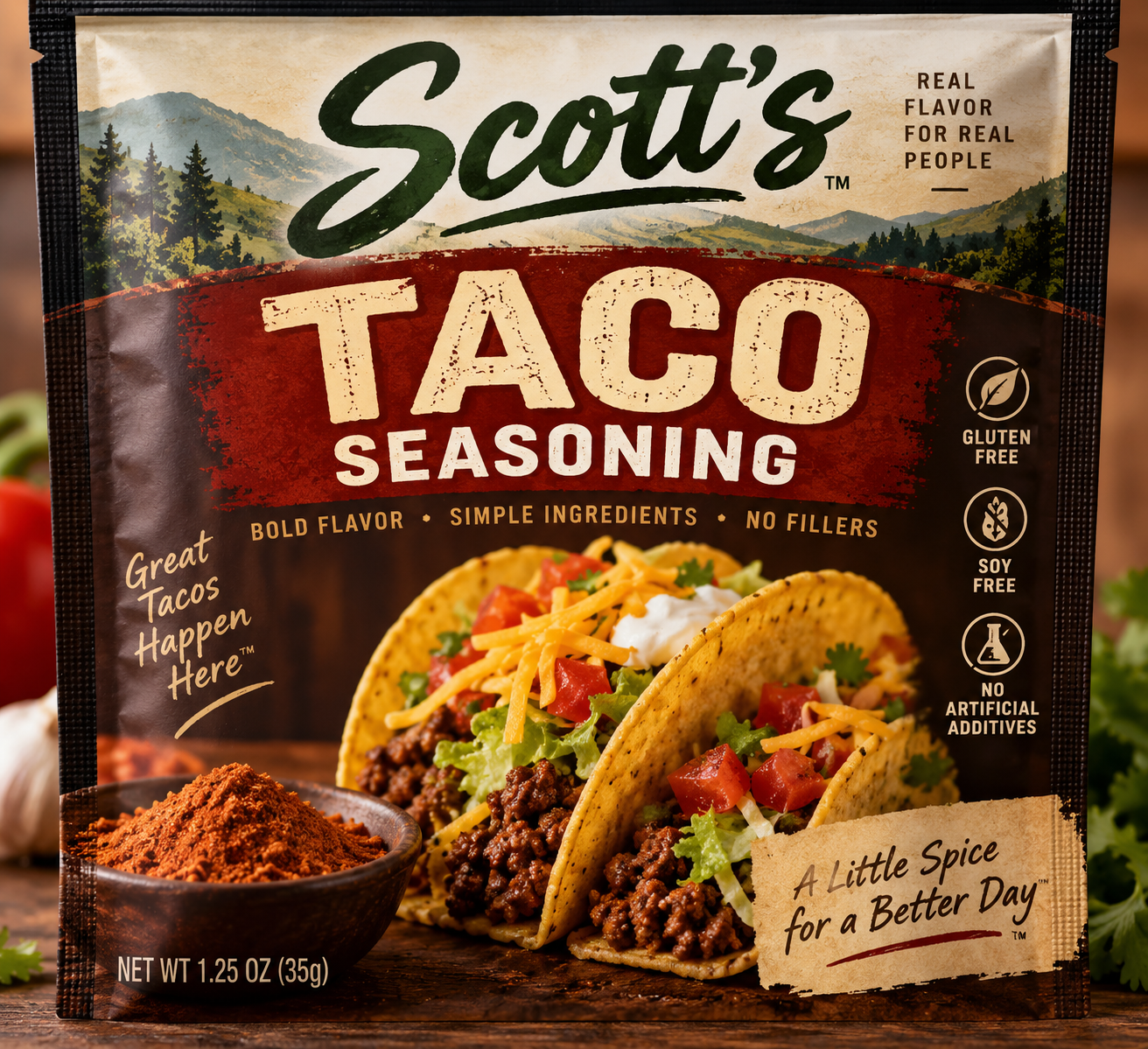 Scott's Homemade Taco Seasoning - Siete Style